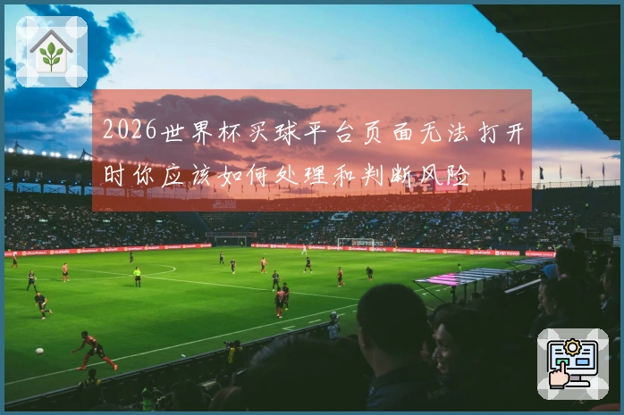 2026世界杯买球平台页面无法打开时你应该如何处理和判断风险