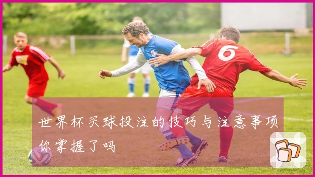 世界杯买球投注的技巧与注意事项你掌握了吗